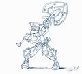 Drawing of Cielle in Rayman Quest