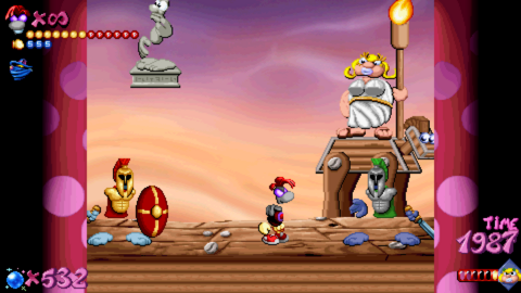 Roman Mama in the True Boss Rush alongside her second Hoplite.