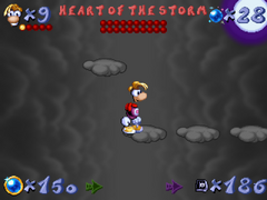 The Heart of the Storm glowing as it explodes.