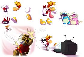 Rayman art featured in the teaser trailer.