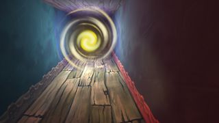 The exit portal.